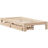 vidaXL Posteljni okvir brez vzmetnice 90x200 cm trdna borovina | Shoptok.si