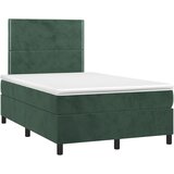vidaXL Krevet box spring s madracem tamnozeleni 120x190 cm baršunasti | shoptok.hr