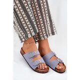Boto Womens Sandals On Cork Platform With Golden Buckles Blue Lisavionea | Shoptok.si