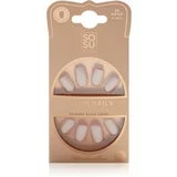 SOSU Cosmetics Salon Nails Umjetni nokti nijansa Marshmallow 30 kom