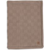 Jollein dekica dekica 75x100 cm Box knit Milky coffee/Velvet GOTS box knit warm milky coffee velvet gots | shoptok.hr