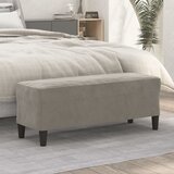vidaXL Klop svetlo siva 100x35x41 cm žamet Cene