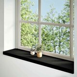 vidaXL Okenske police 2 kosa temno rjava 100x30x2 cm trdna hrastovina | Shoptok.si
