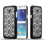 Cadorabo CARE, združljiv s Samsungom v črni barvi - trdi zaščitni pokrov v Flower Paisley Henna Design proti praskam in udarcem, (20565330) Cene