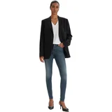 Jeans skinny XW000129 AF10863 Modra