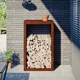  Stalak za drva za ogrjev 60x40x100 cm Pohabani čelik | shoptok.hr