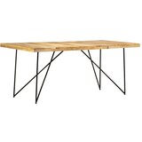 vidaXL Jedillna miza 180x90x76 cm trden mangov les Cene