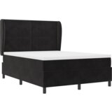 Box Spring Krevet s Madracem Crni 160x200 cm Baršun | shoptok.hr