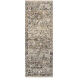 Dieter Knoll TEKAČ Toulon 80/300 cm siva, zlate barve | Shoptok.si
