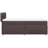  Krevet s oprugama i madracem tamnosmeđi 80x200 cm od tkanine | shoptok.hr