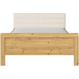 Novel POSTELJA 140 cm x 200 cm , leseni material barve hrasta, barve &amp;scaron;ampanjca Slike