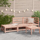  The Living Store Vrtni kavč s stolčkom za noge dvosed trden les douglas - Vrtni Kavč, (21481481) | Shoptok.si