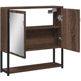  Kupaonski ormarić s ogledalom boja hrasta 60x16x60 cm drveni | shoptok.hr