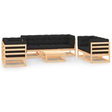 Maison Chic Seti vrtnega pohištva - Vrtna garnitura - Vrtni pohištvo set 8-delna z blazinami trdna borovina, (21798665) | Shoptok.si