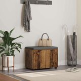  Klupa za hodnik s jastukom s vratima Staro drvo 60 x 38 x 46 cm | shoptok.hr