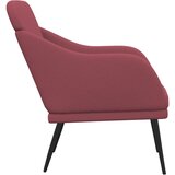  Fotelja crvena boja vina 63 x 76 x 80 cm od tkanine | shoptok.hr