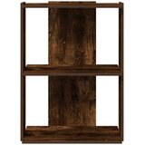  Regal za knjige s 3 razine boja hrasta 60x30x80 cm drveni | shoptok.hr