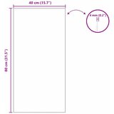 Zidno ogledalo Pravokutni 40 x 80 cm Staklo otporno na udarce | shoptok.hr