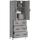  Visoka komoda siva sonome 69,5x34x180 cm od konstruiranog drva | shoptok.hr