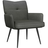  Fotelja Tamnosiva Samtasta tkanina - Tamnosiva | shoptok.hr