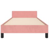  Okvir za krevet s uzglavljem ružičasti 90x200 cm baršunasti | shoptok.hr