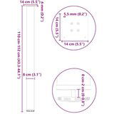  Noge za barski stol 4 kom bijele 110-112 cm čelik | shoptok.hr