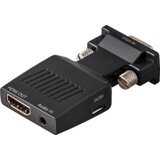 Fast Asia adapter-konverter VGA na HDMI (+Audio 3.5mm) (m/ž-ž) (Crni) Cene