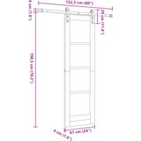 vidaXL Klizna Vrata sa Setom Opreme 'ORKDAL'61x198.5 cm | shoptok.hr