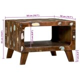 vidaXL Klubska miza 50x50x35 cm iz trdega lesa | Shoptok.si