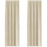  Zavjese za zamračivanje 2 pcs Krema 140 x 260 cm Baršun | shoptok.hr