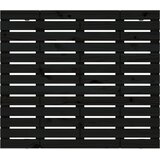  Zidno uzglavlje crni 81x3x91,5 cm od masivne borovine | shoptok.hr