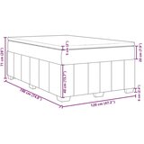 vidaXL Box spring postelja z vzmetnico črna 120x190 cm blago | Shoptok.si