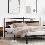  Posteljno vzglavje dimljeni hrast 193 cm inž. les in jeklo, (21829037) | Shoptok.si