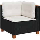 vidaXL 10-dijelni set vrtnih sofa s jastucima crni od poliratana | shoptok.hr