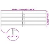  Rešetka za prozor Crna 175 x 60 cm Čelik s prahom premazan | shoptok.hr