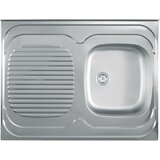 Metalac Inko metalac standard jednodelna inox sudopera-desna fi 60 800 x 600 58778 | ePonuda.com