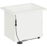  Vrtna posuda za sadnju s LED svjetlom 2 kom. Bijela - Bijela 30 x 40 x 30 cm 2 | shoptok.hr
