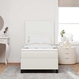  LED Box Spring Krevet s uzglavljem Krema i bijela 80 x 200 cm | shoptok.hr