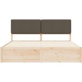  Krevetni okvir s tapiciranim uzglavljem Sivo-smeđa 200 x 200 cm | shoptok.hr