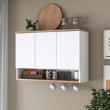 Hanah home višenamenski ormarić JE237, 90 cm, beli / orah Cene