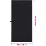 vidaXL Sportski Ručnici 2 pcs Crna 180 x 90 cm Poliester i poliamid | shoptok.hr