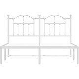  Metalni okvir za krevet s uzglavljem bijeli 140 x 200 cm | Eponuda.ba
