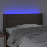  LED uzglavlje smeđesivo 103x16x78/88 cm od tkanine | shoptok.hr