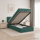  Podesivi krevet s madracem Tamnozelena 90 x 200 cm Baršun | shoptok.hr