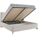 MID.YOU OBLAZINJENA POSTELJA 160 cm x 200 cm , tekstil krem barve | Shoptok.si