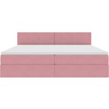  Krevet s od storage s madracem Ružičasta 200 x 200 cm Baršun | shoptok.hr