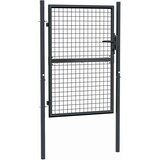  Vrtna vrata od mrežastog čelika 100x125 cm, siva | shoptok.hr