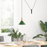 VISILICA podesiva po visini E27 sjajno zelena Ø 22 cm metal | shoptok.hr