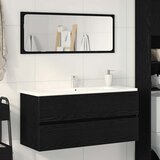 vidaXL Omarica za umivalnik črni hrast 100x38,5x45 cm inž. les Cene