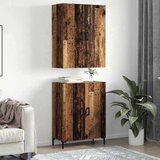 vidaXL Visok predalnik 2 pcs Star les 69.5 x 34 x 180 cm | Shoptok.si